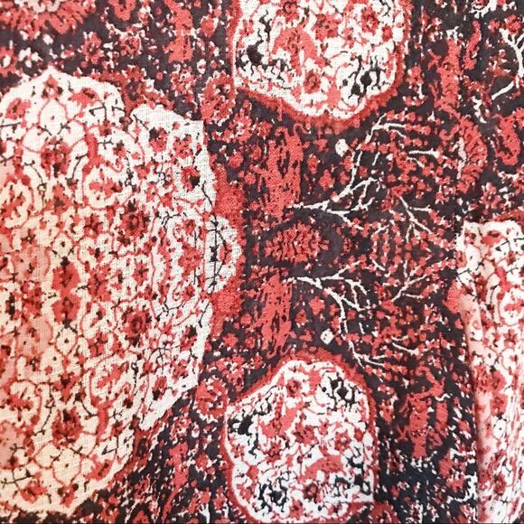 Lucky Brand Boho Moroccan Western Tapestry Peasant Top Pink Medallion S new nwt - Picture 8 of 11